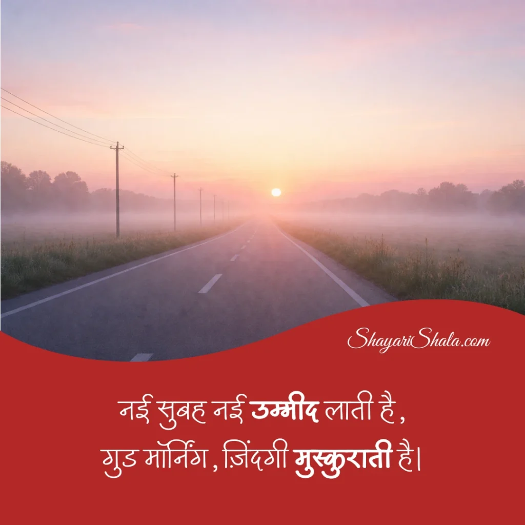 good morning shayari in hindi