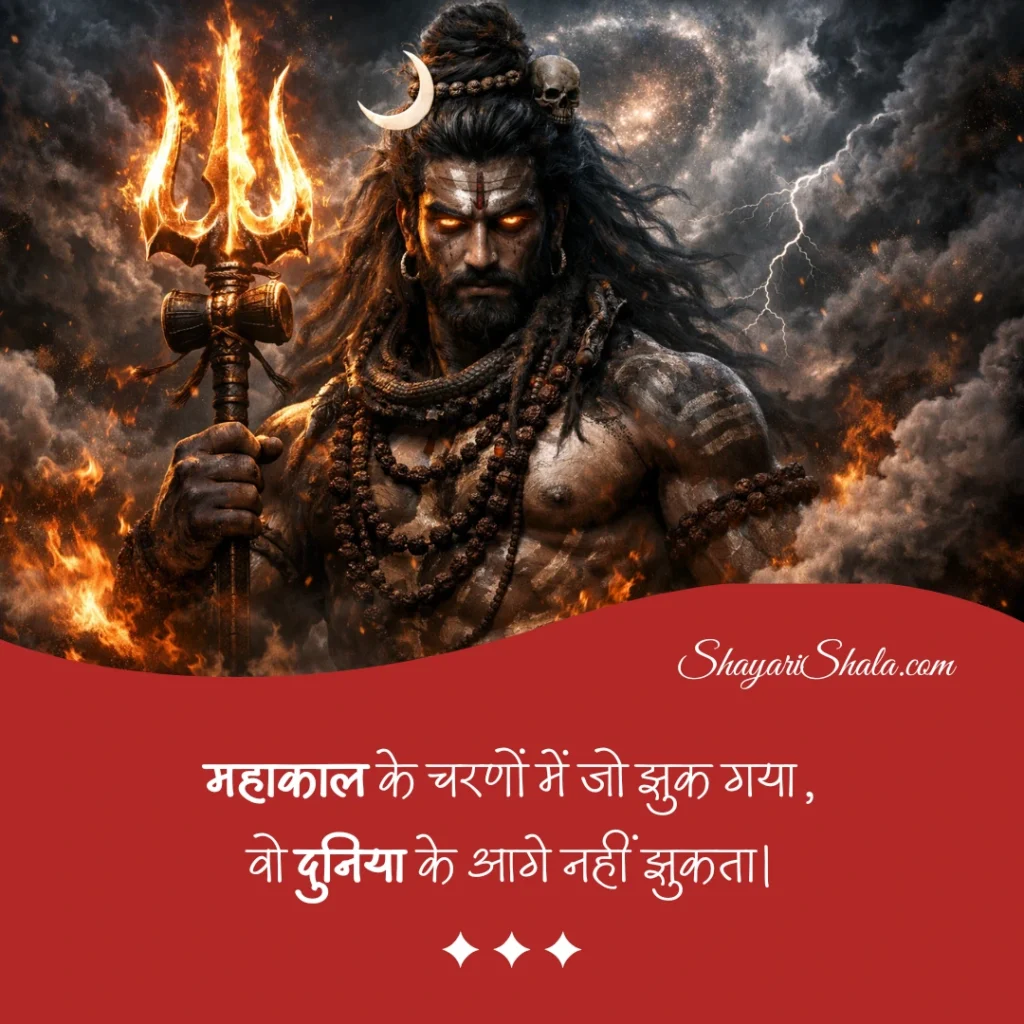 mahadev shayari in hindi