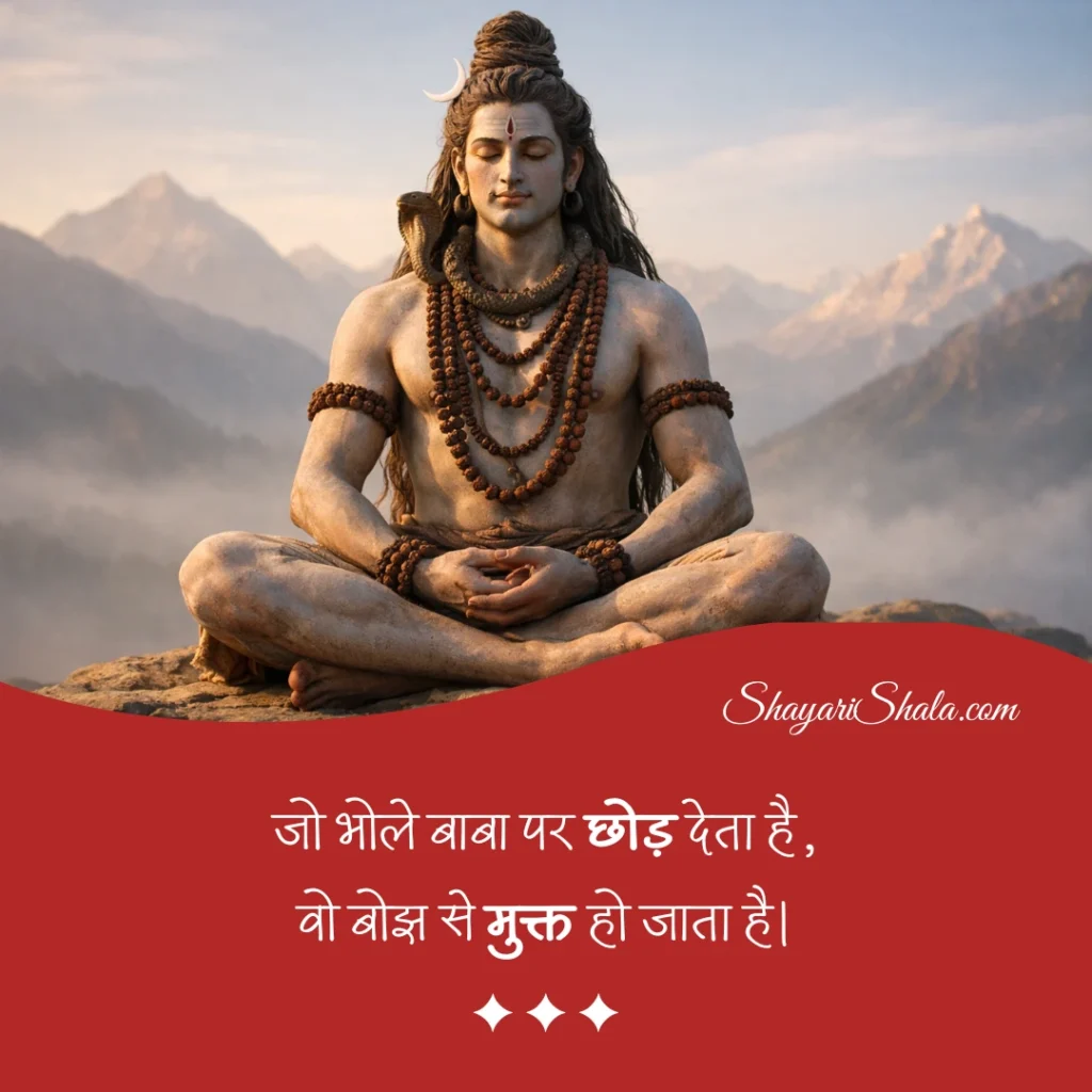mahadev shayari in hindi