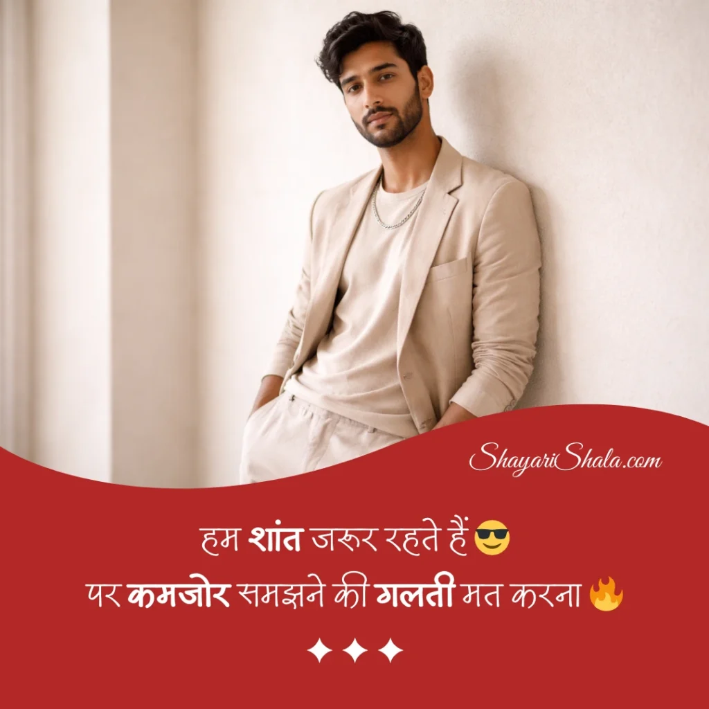 attitude shayari in hindi