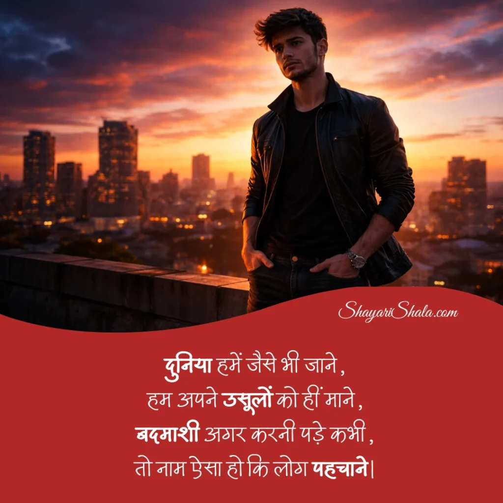 badmashi shayari in hindi